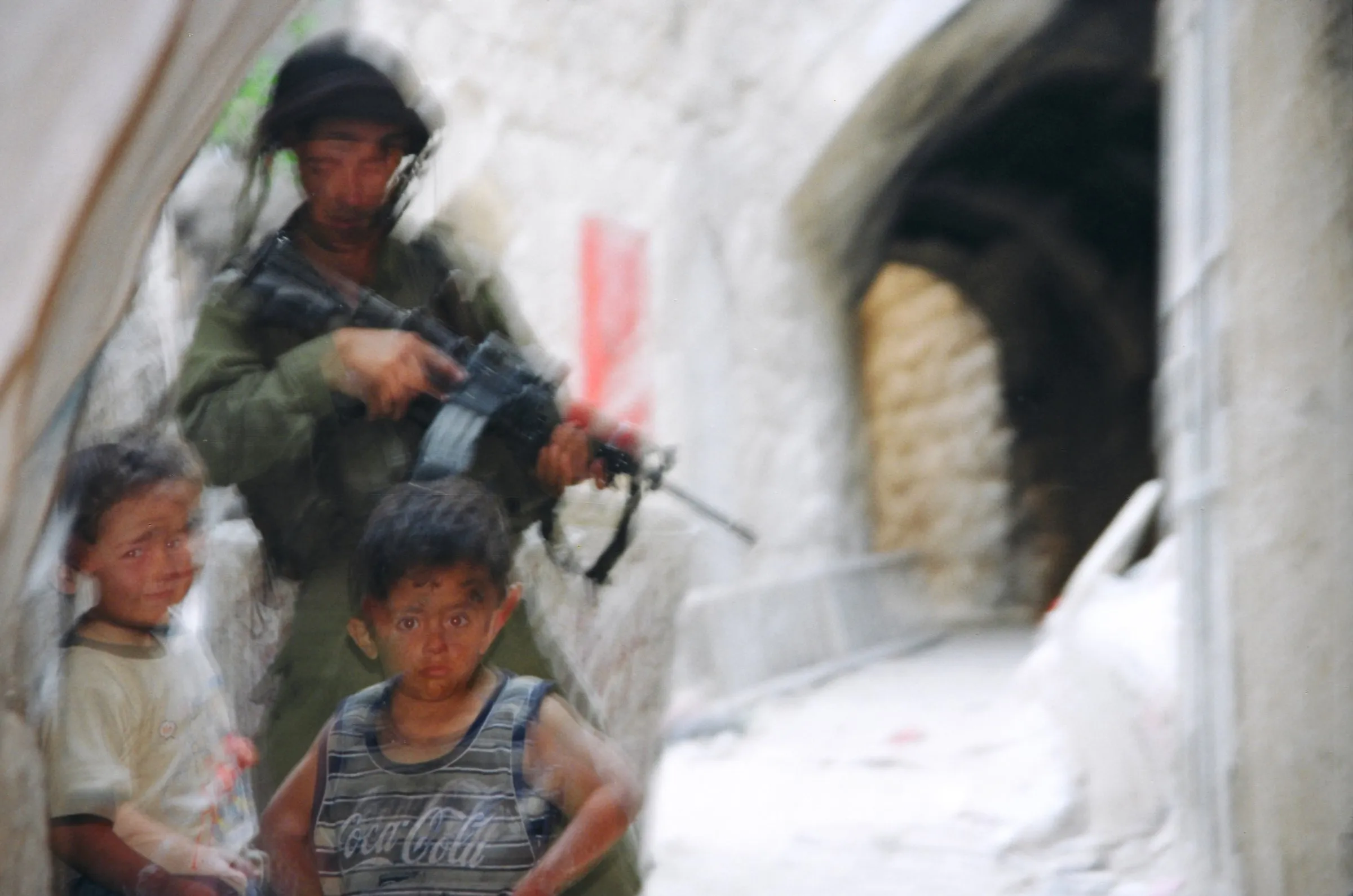 Soldat israélien dans la Cisjordanie occupée