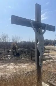 Quartier détruit au Porge